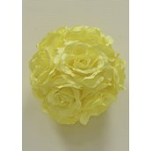 15cm Rose Ball Yellow