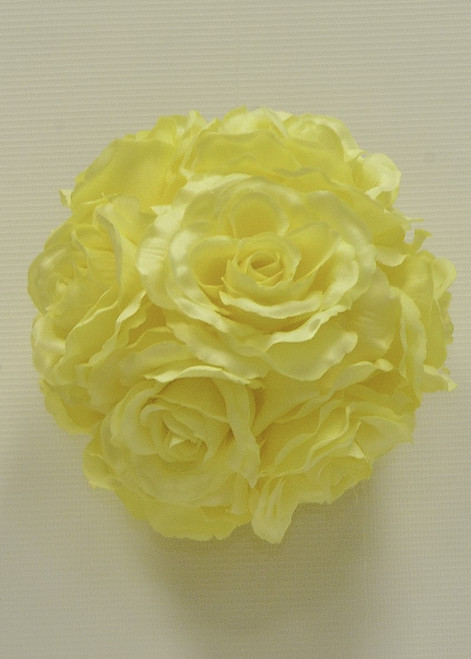 15cm Rose Ball Yellow