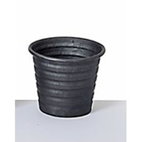 14cm Metal Pot Black