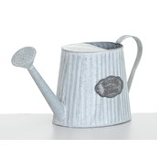 20cm Metal Water Can Silver