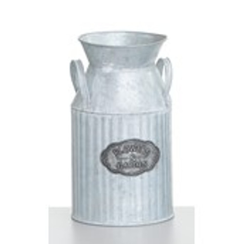 28cm Metal Milk Jug Silver