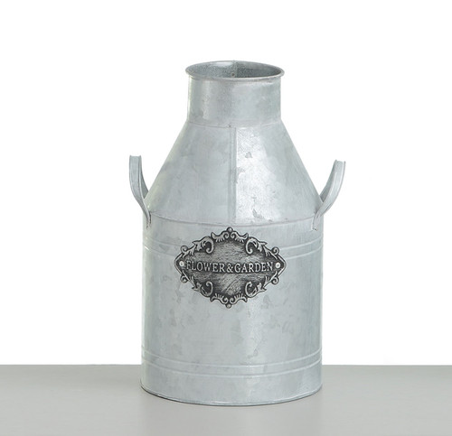 20cm New Milk Churn Silver