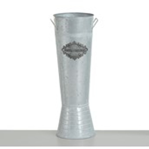 56.5cm Slim Flower Vase Silver