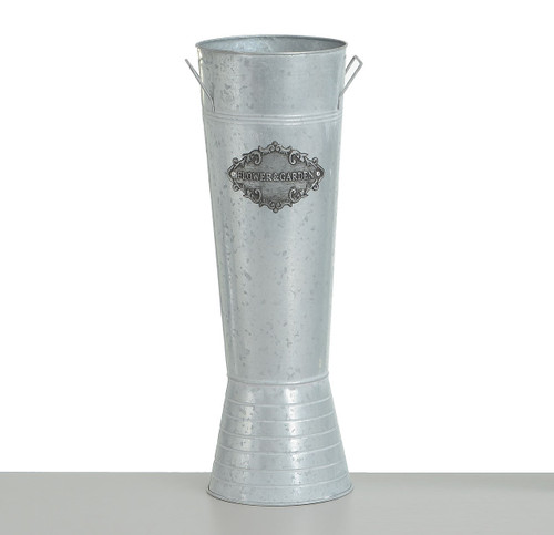 56.5cm Slim Flower Vase Silver
