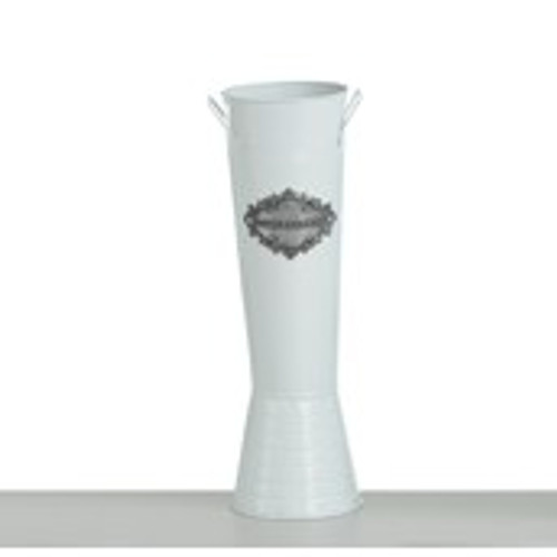 52cm Slim Flower Vase White