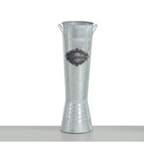 52cm Slim Flower Vase Silver