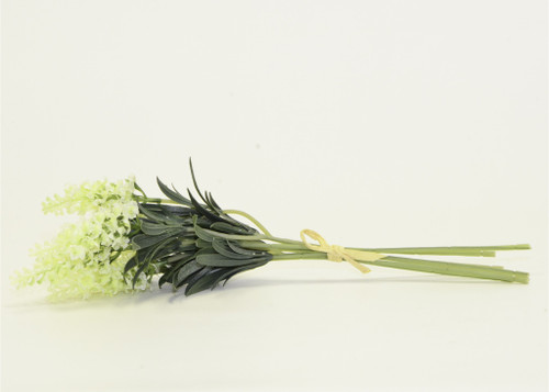 33cm Lavender Bush x6 Cream