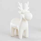 14cm Dolomite Moose Ornament Cream