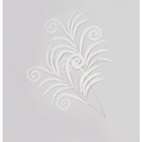 68cm Peacock Fern Spray White