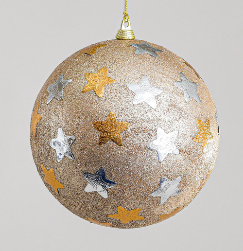 150mm Glitter/Star Ball Chmp/Silve