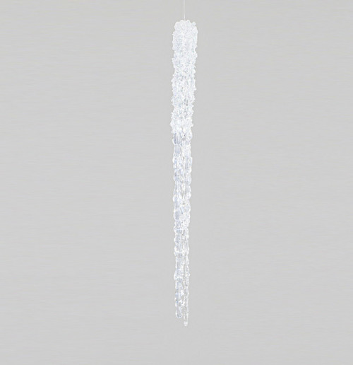 46cm Icicle Decoration Clear