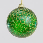 8cm Crack Pattern Ball Dec Green
