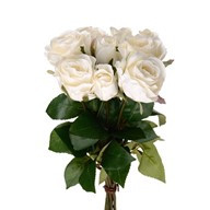 Rose Bunch Cream X9 42Cm