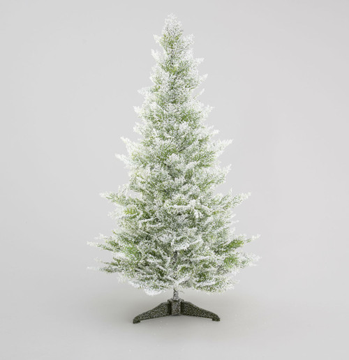 92cm Bubble Flock Cedar Tree