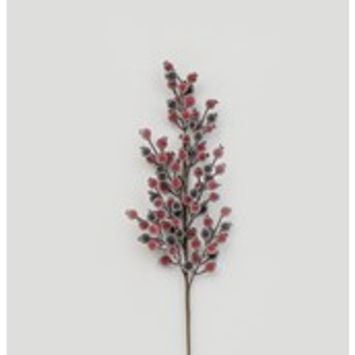 72cm Sugar Frost Berry Spray Burg