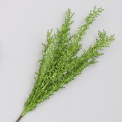 60cm Glitter Mini Leaf Bush Green