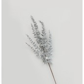 76cm Glitter Eucalyptus Spray Silv