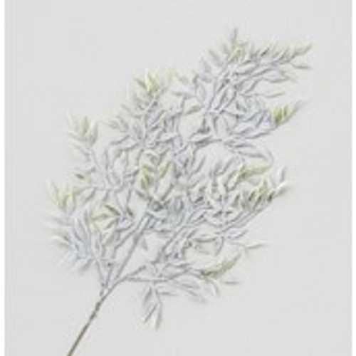 64cm Large Flocked Leaf Spray