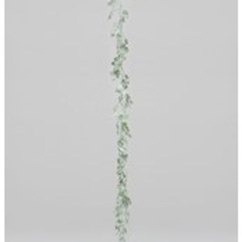 6ft Frosted Eucalyptus Garland Grn