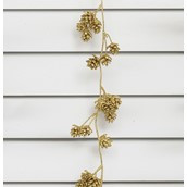 120cm Glitter Cone Garland Gold