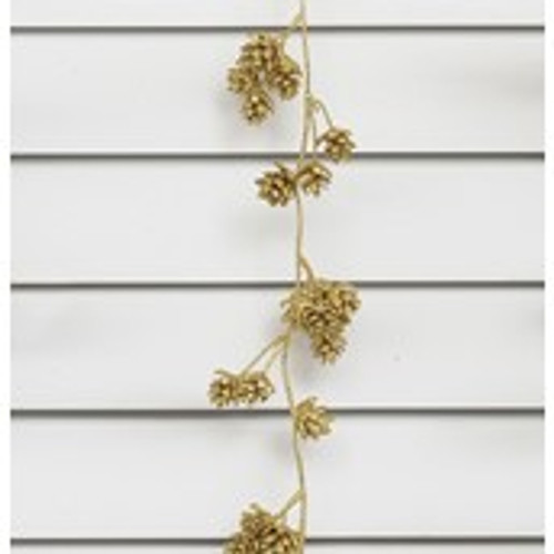 120cm Glitter Cone Garland Gold