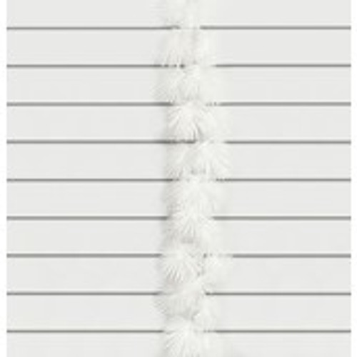 6ft Glitter Fern Garland White