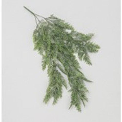 83cm Frosted Hanging Cedar Spray
