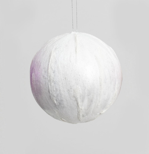 90mm Pattern Ball Decoration White