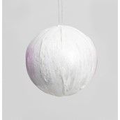 90mm Pattern Ball Decoration White