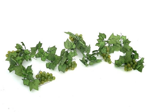 Fruit Grape Garland Grn 180Cm