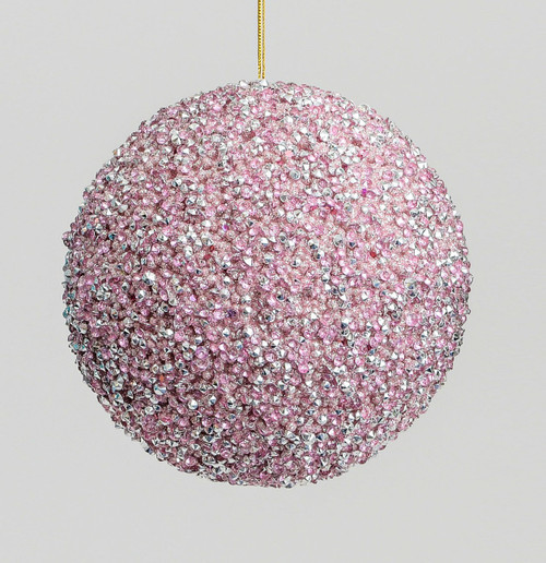150mm Glitter/Bead Ball Pink