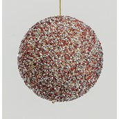 150mm Glitter/Bead Ball Cerise