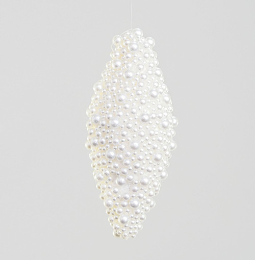 145mm Bead Cluster Finial White