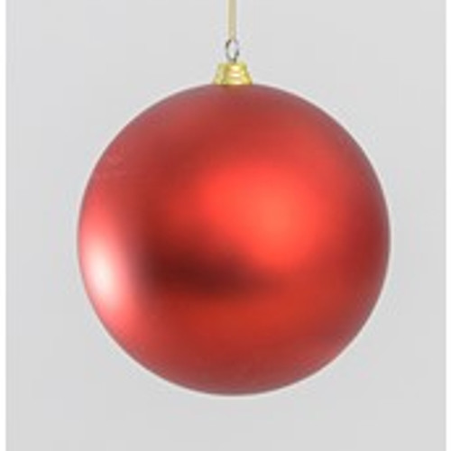 30cm Matt Xmas Ball Red