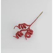 28cm Glitter Twisted Pick Red