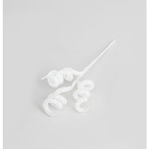 28cm Glitter Twisted Pick White