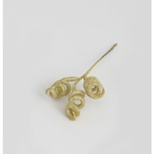 28cm Glitter Twisted Pick Gold