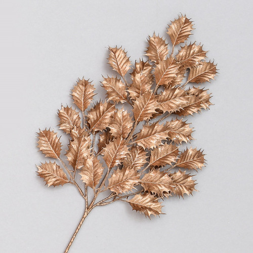 50cm Holly Spray Copper