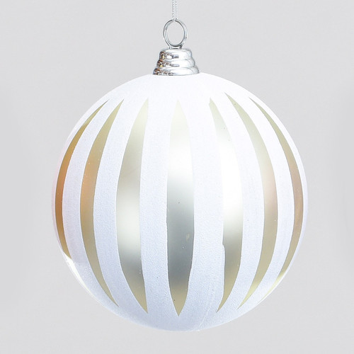 30cm Stripe Ball Dec Champ/White