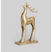 49cm Metal Reindeer Ornament Gold