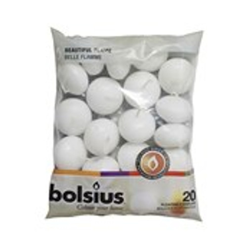 Candles Float Whtex20 Cn5205