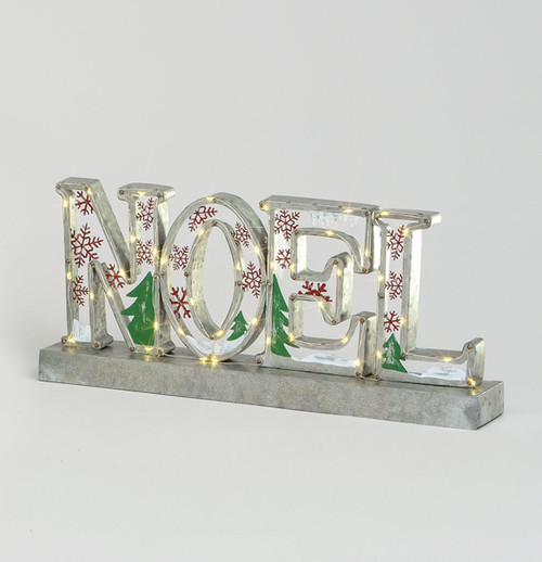 53cm Metal 'Noel' Ornament LED