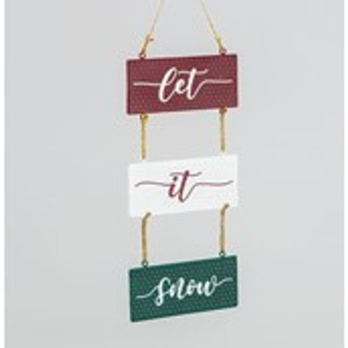 63cm Let It Snow Door Hanger