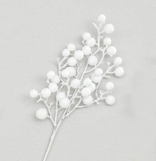 64cm Flock Ball Spray White