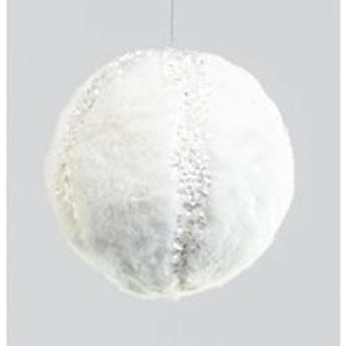 100mm Glitter/Plush Ball Decoratio