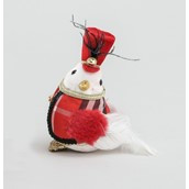 17cm Bird w/Tartan Ornamemt