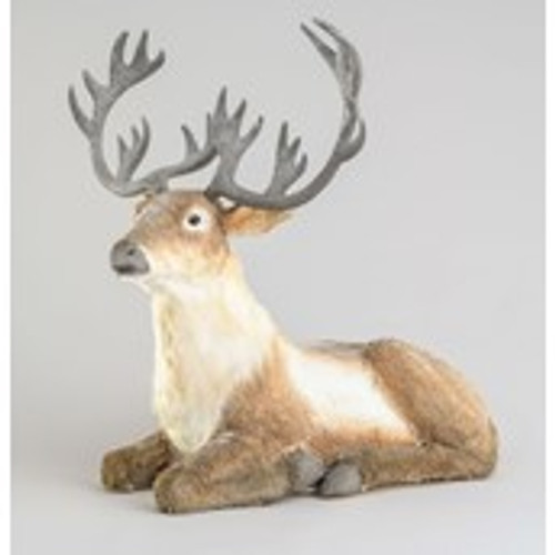 92cm Sitting Faux Fur Reindeer