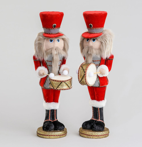 61cm Fabric Nutcracker w/Drum 2ASS