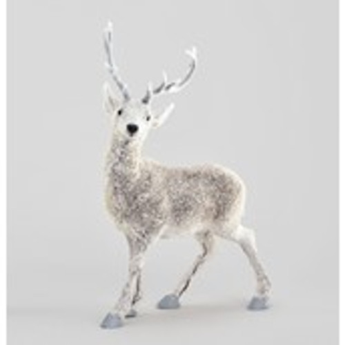 63cm Frosted Reindeer Ornament