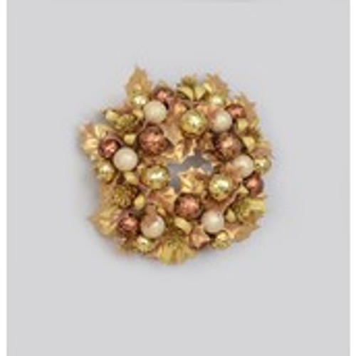 3" Holly/Ball C/R Gold